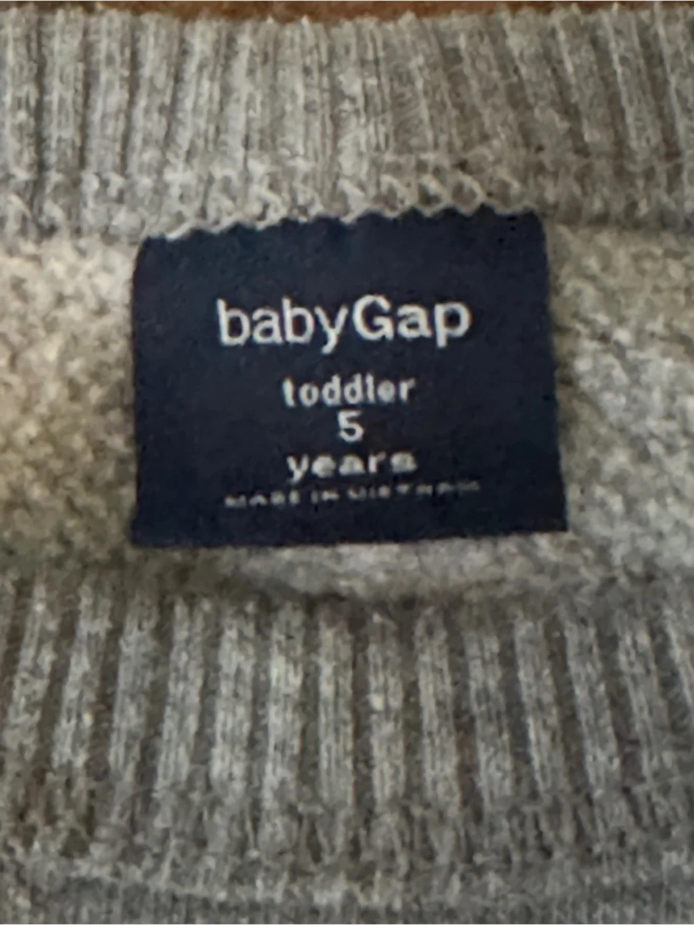 GAP Gray Sweatshirt with Yellow Floral Print and Navy 'HELLO SUNSHINE'
